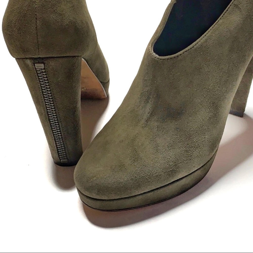 Cole Haan x Nike Air Green Suede Zipper Heels